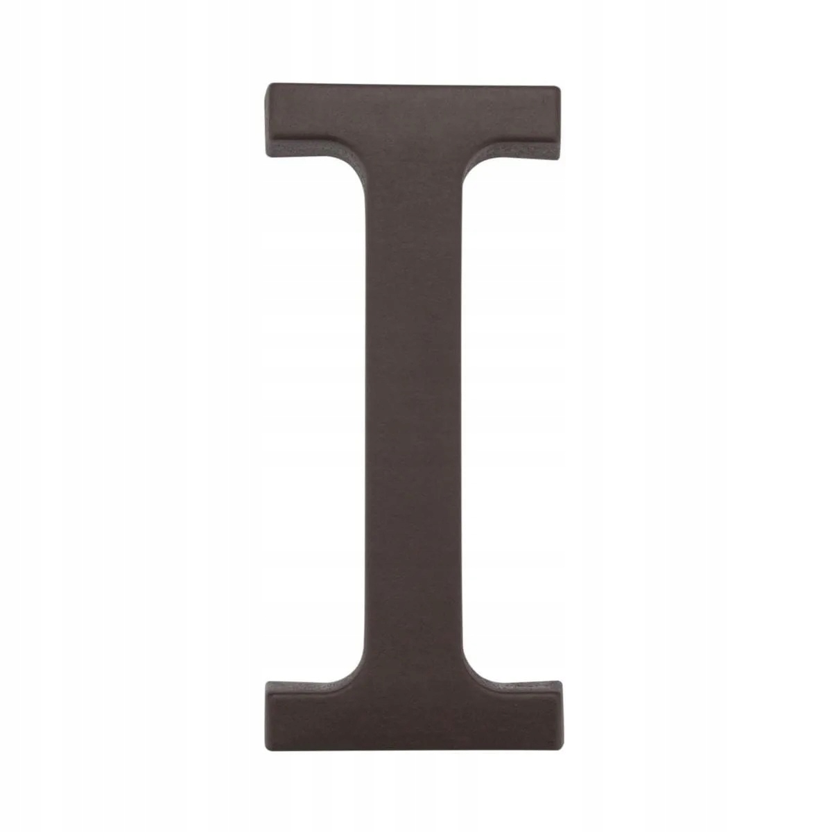 Litera oznaczenie na dom "I" brązowa