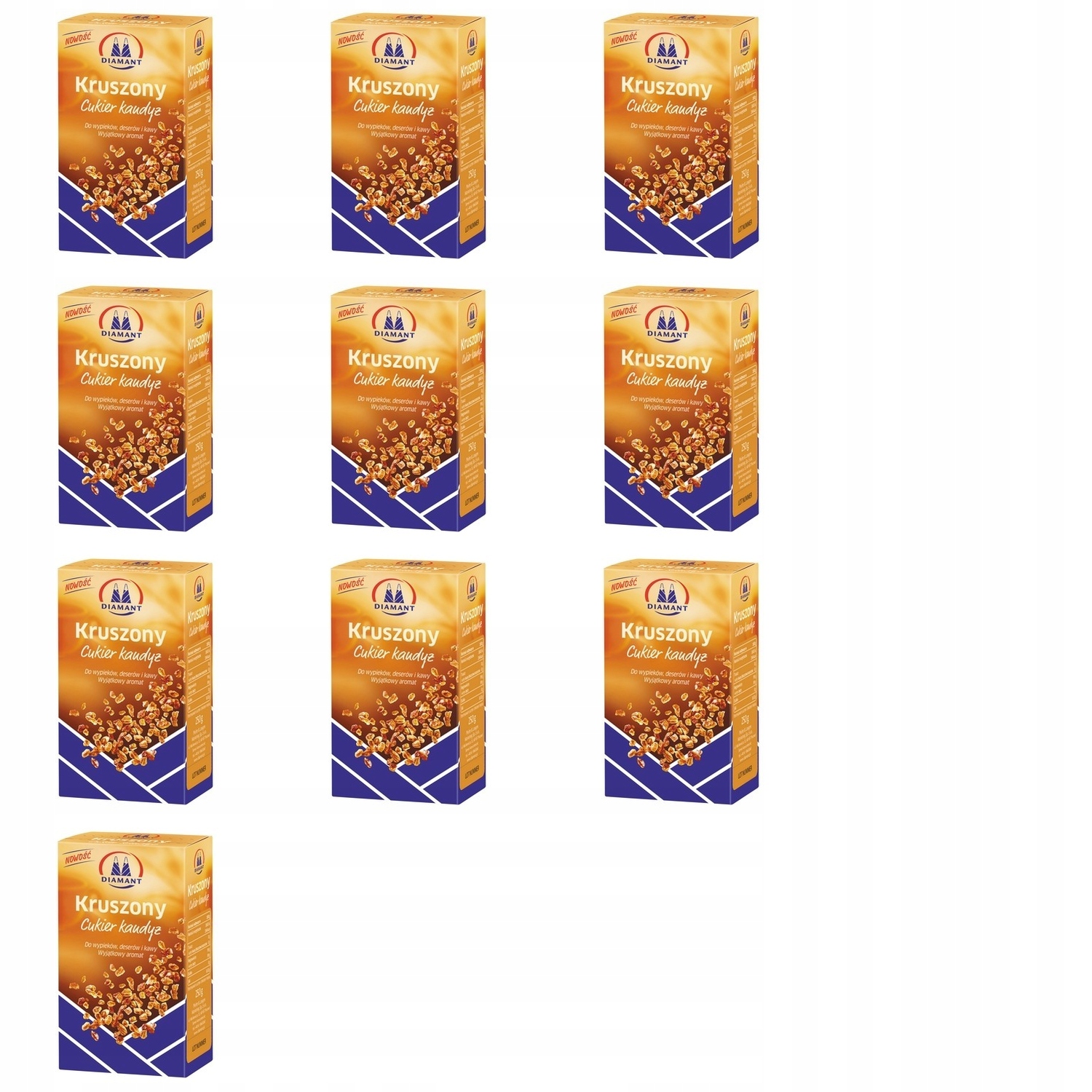 Levně 10 x 250 g Diamant Cukr kandovaný drcený Svařák