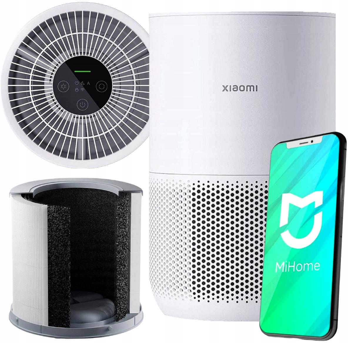 Xiaomi Air Purifier 4 Compact Oczyszczacz Powietrza Sterowany Głosowo 27W