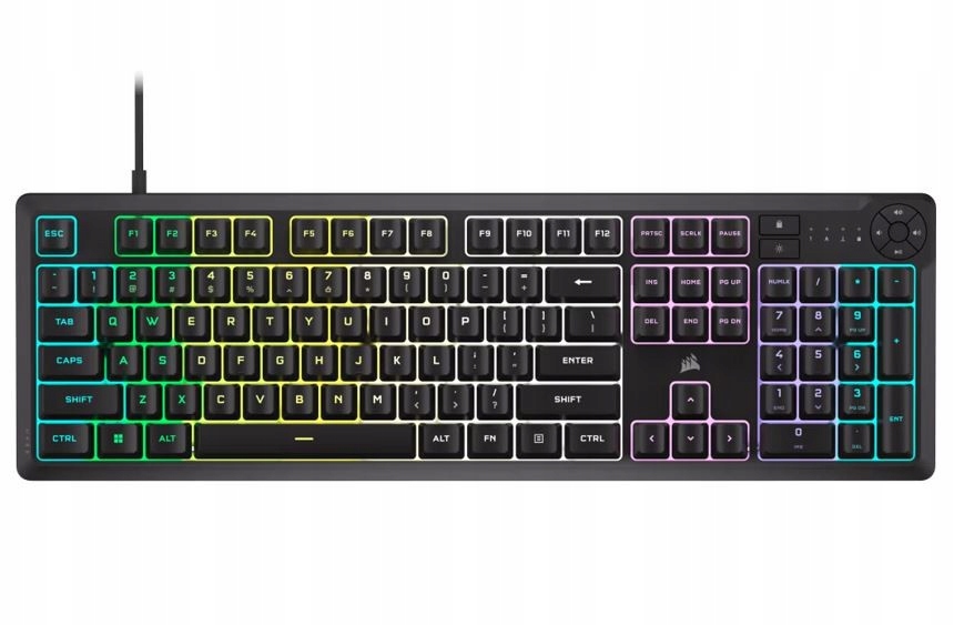 Klawiatura przewodowa dla graczy Corsair K55 Core Rgb