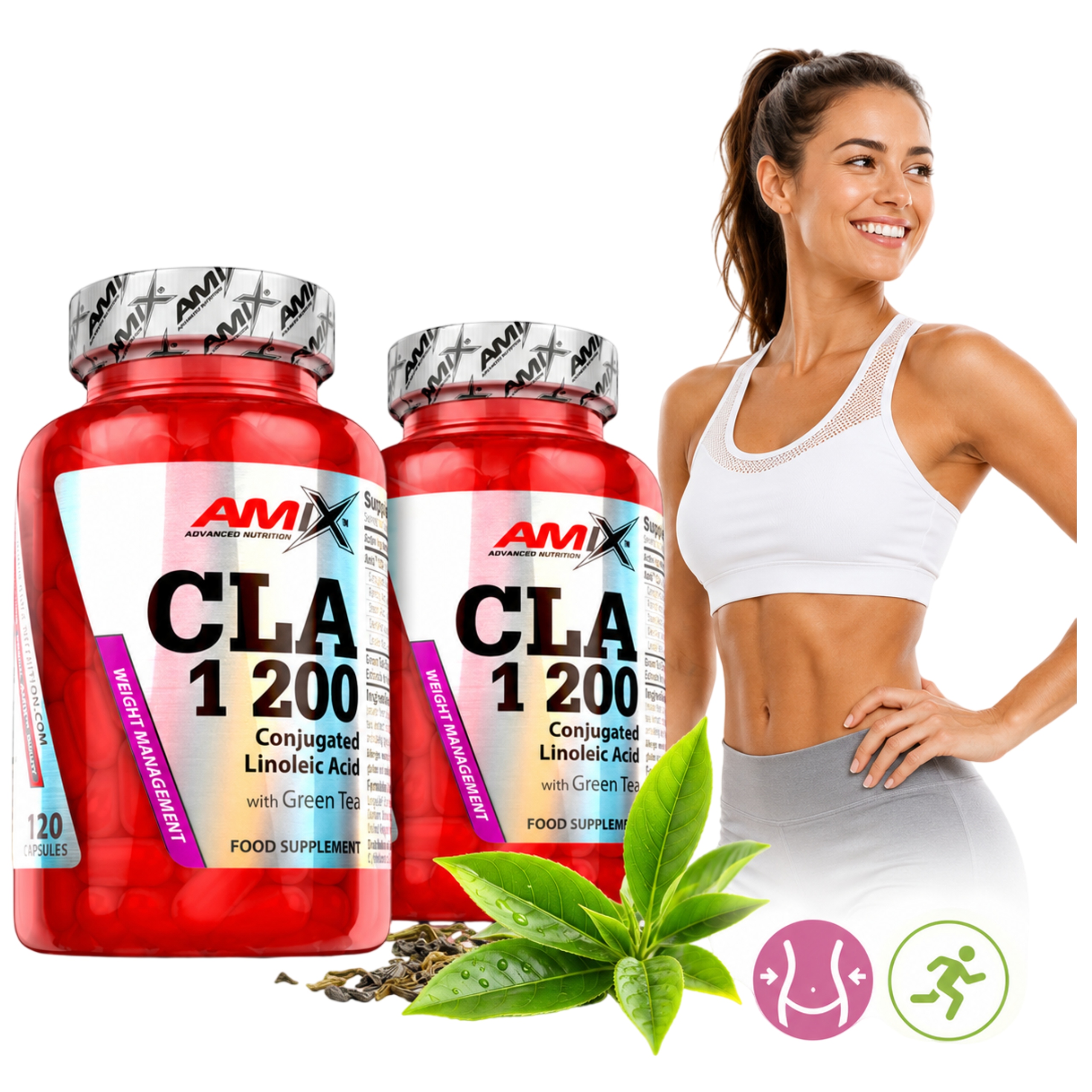 Tablety Na Hubnutí Cla 1200 Linoleic Acid Extrakt ze zeleného čaje
