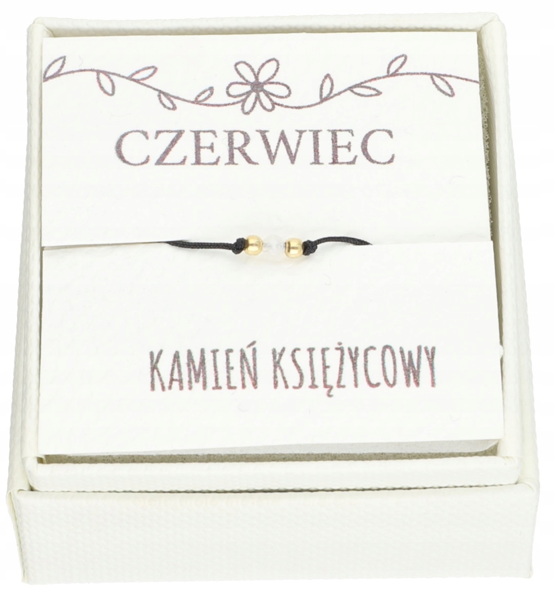 

Bransoletka urodzeniowa Czerwiec kamień srebro 925