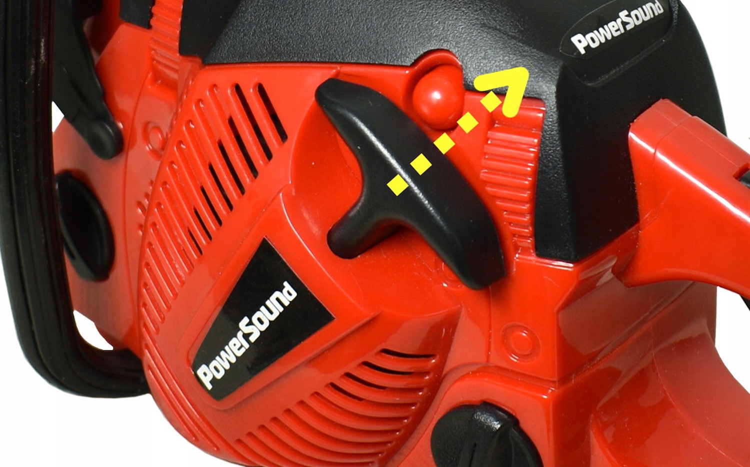 PIŁA MOTOROWA ZABAWKOWA dla dzieci DUŻA SPALINOWA + RUCHOMY GUMOWY ŁAŃCUCH Seria Super Power Series