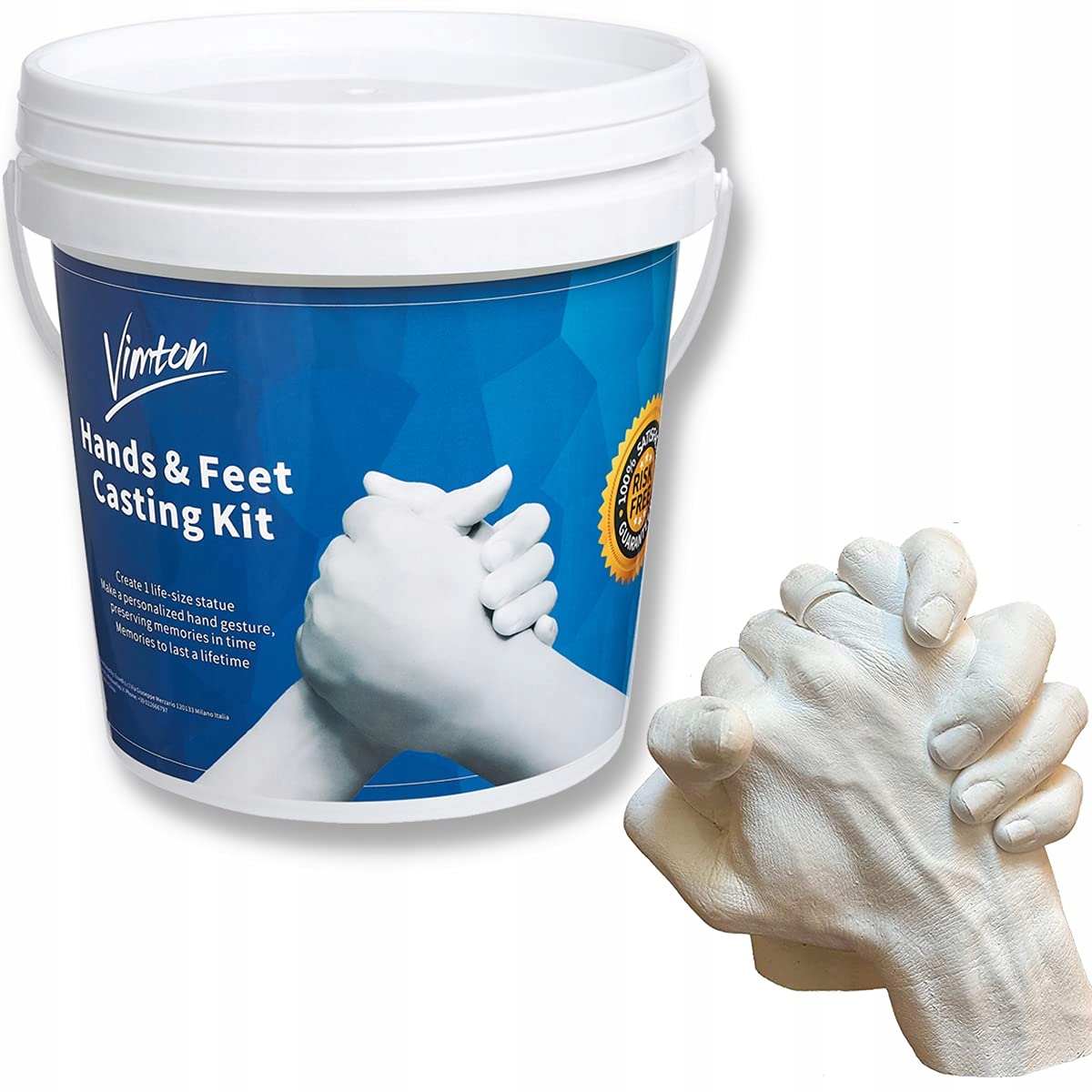 Zestaw do odcisku gipsowego 3D odlew rąk i stóp niemowląt dzieci dorosłych