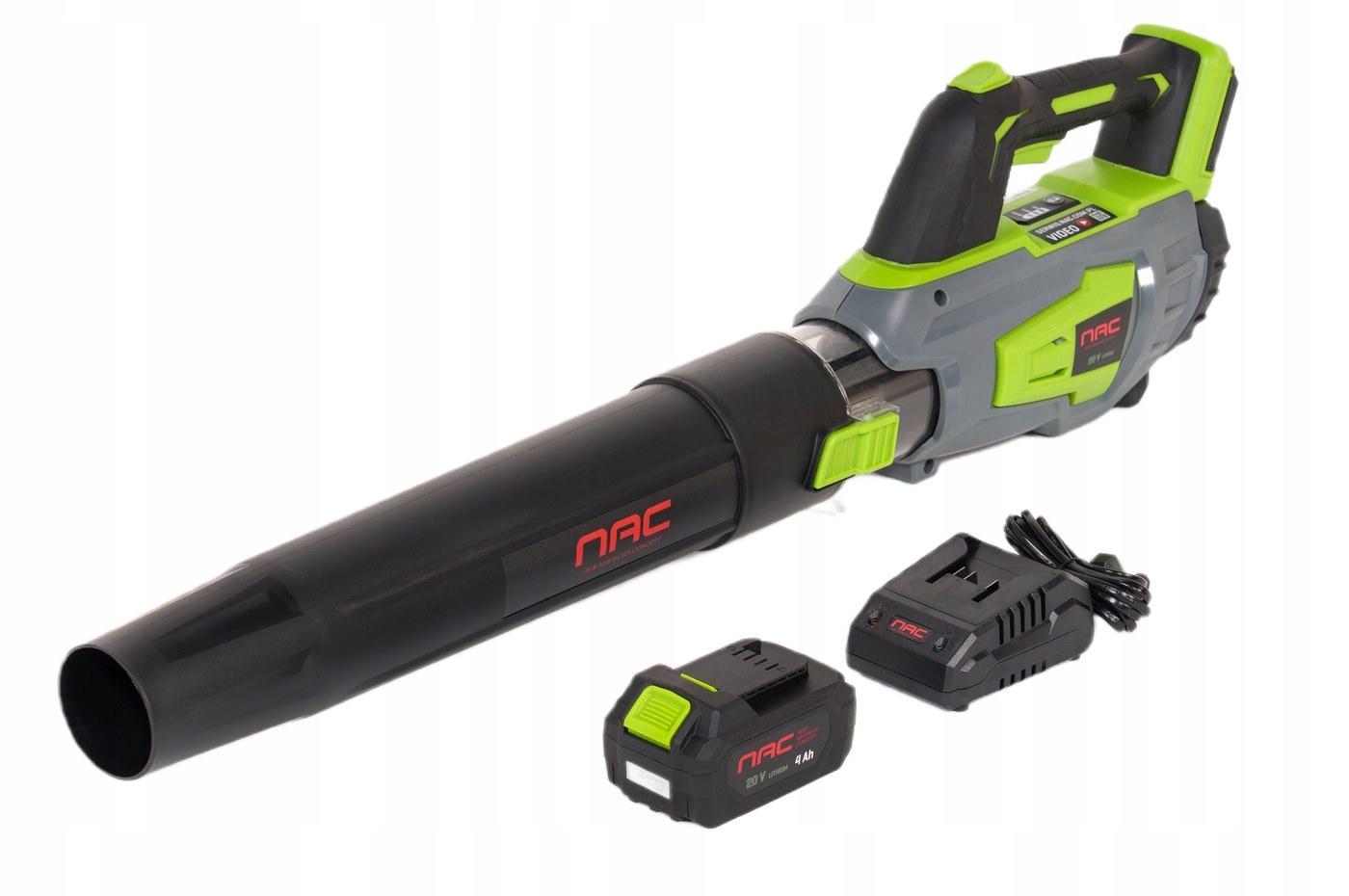 Akumulátorová Fúkačka Nac 20V 144 km/h Batéria 4,0 Ah nabíjačka