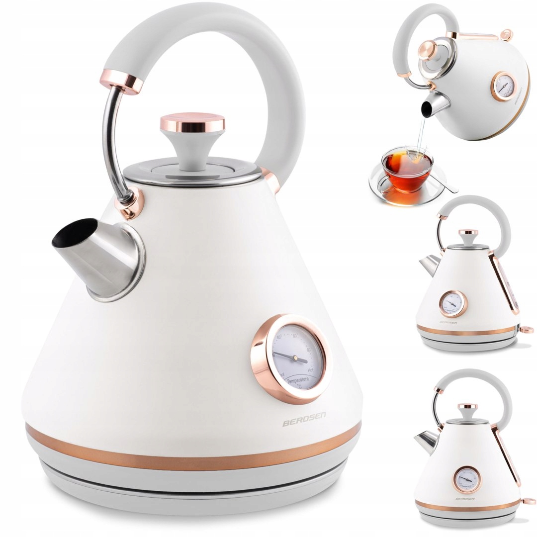 Elektrická kanvica s teplomerom 1,7L BD-701 biela