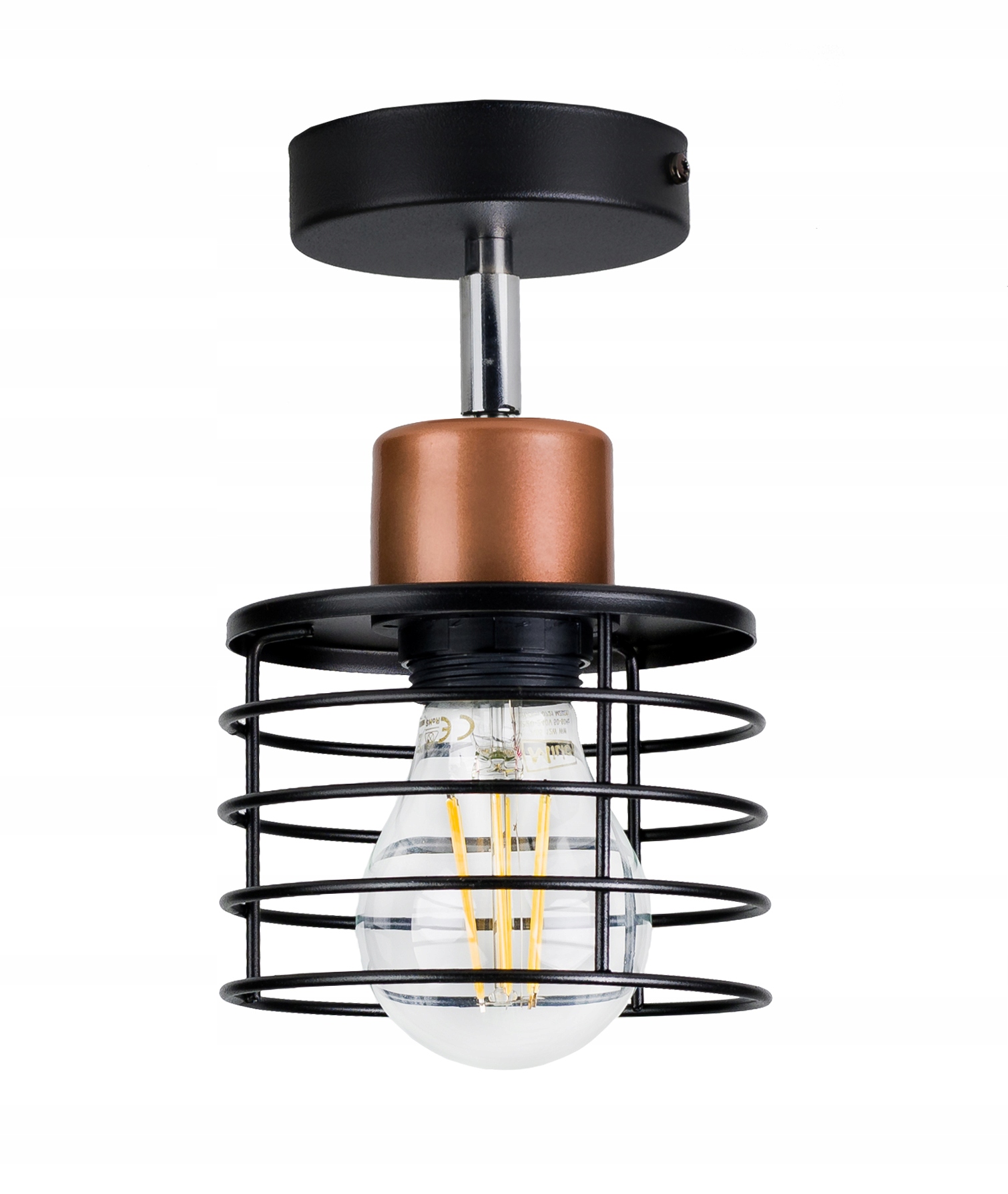 LAMPA sufitowa żyrandol plafon LOFT drut SPRĘŻYNA Marka LED-ONE