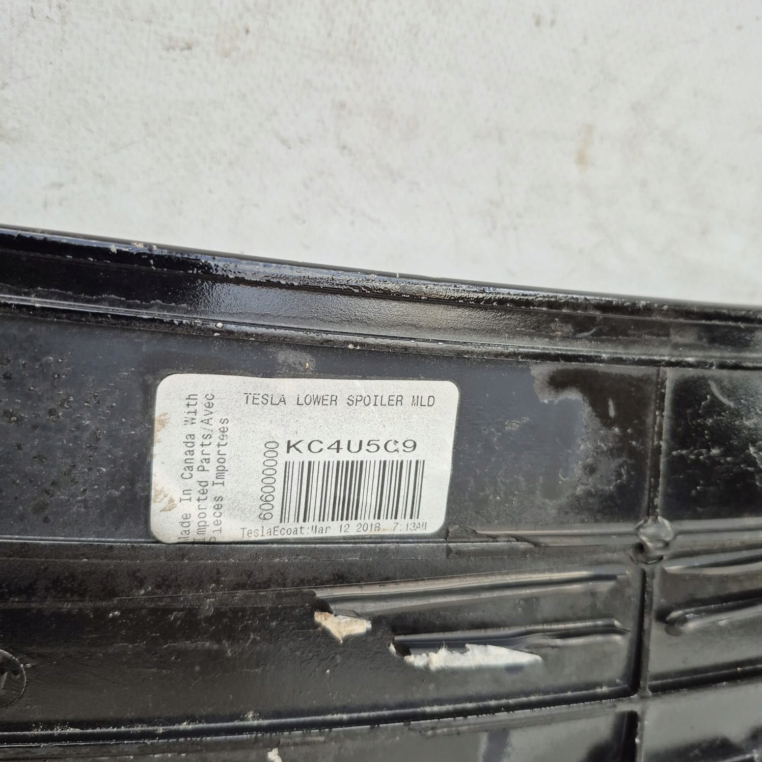 TESLA MODEL X 15-> spoiler LOTKA heckklappe heck hinten