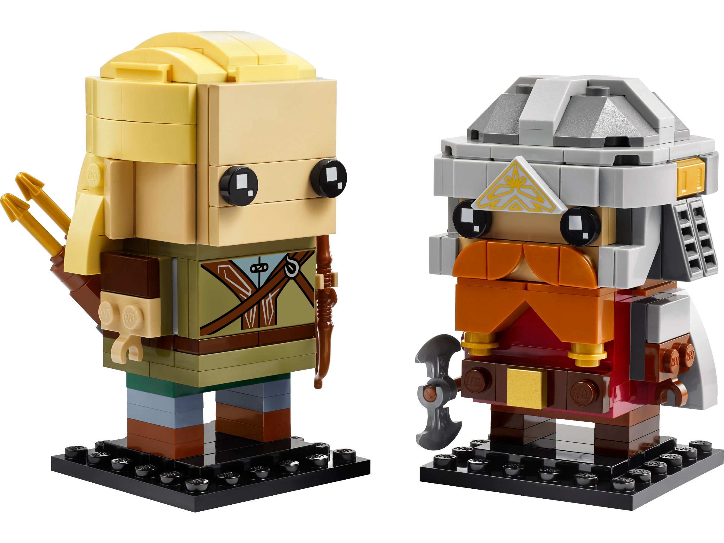 LEGO 40751 BrickHeadz Legolas i Gimli - Władca Pierścieni LOTR Marka LEGO