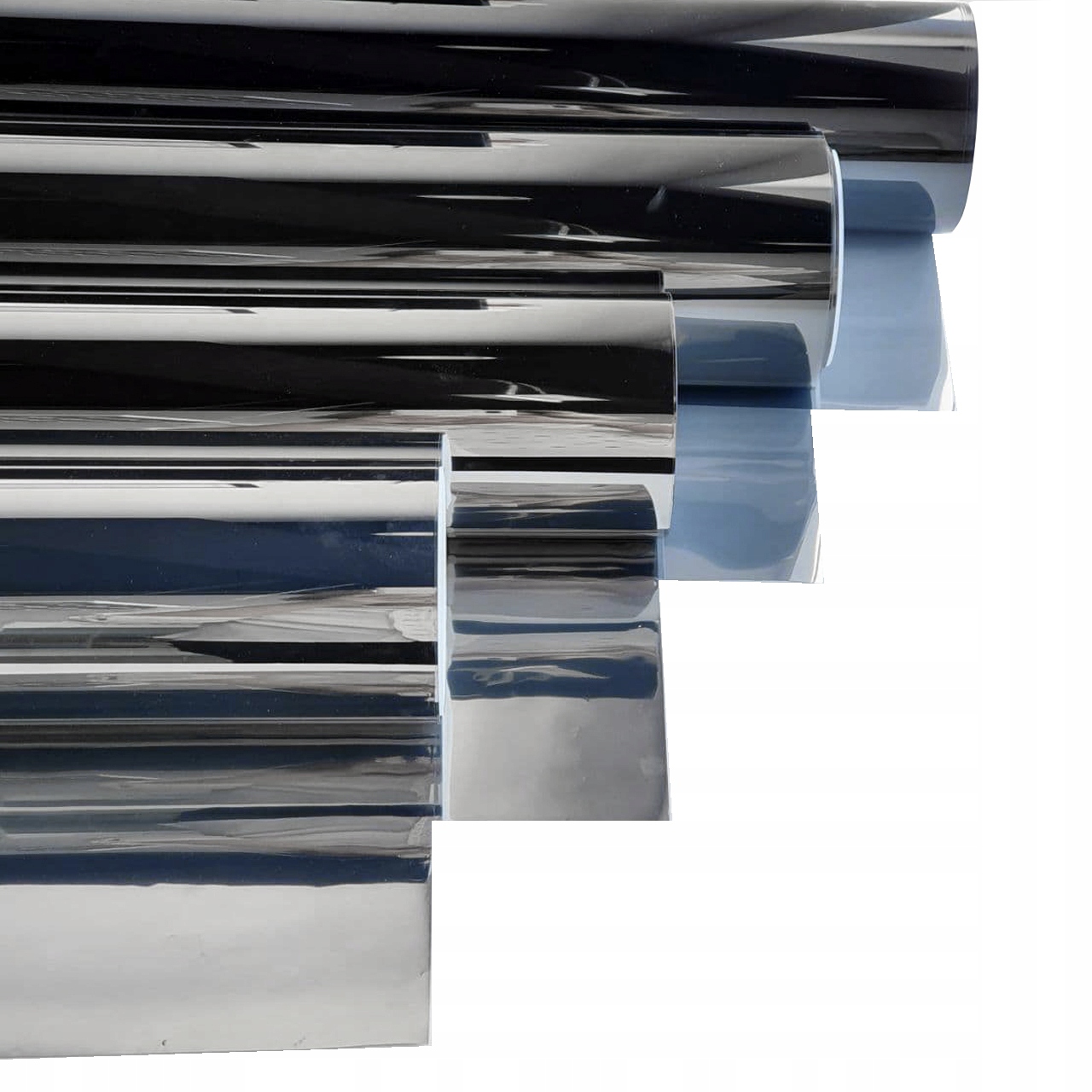 Folia PRZECIWSŁONECZNA jasna SREBRNA zew 75cm x 3M Marka inna