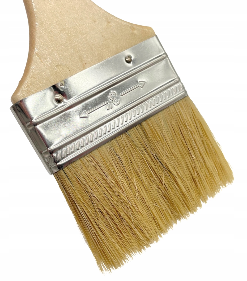 12x PĘDZEL MALARSKI PŁASKI PROSTY 75MM UNIWERSALNY Szerokość pędzla 7.5 cm