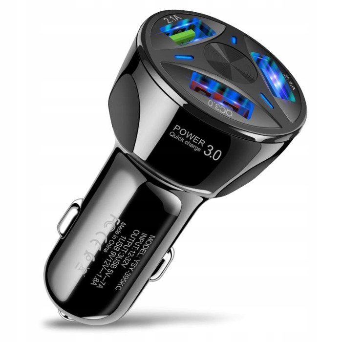 

Ładowarka Samochodowa 3 X Usb Quick Charge 3.0 Led