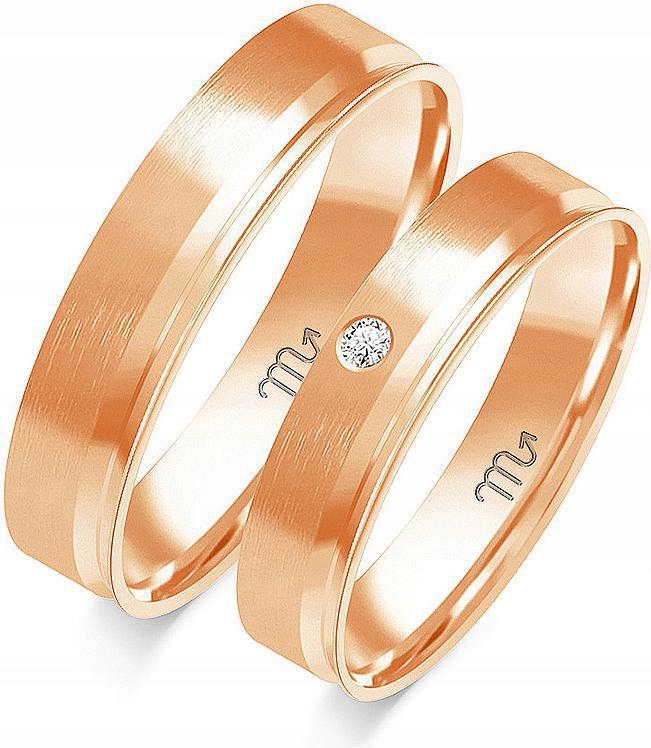 Zlatý snubní prsten na svatba pro pár 585, 11 12 13, dámský, pánský, s gravírováním