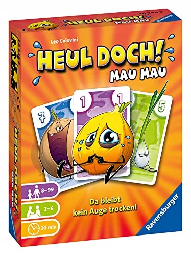 Colovini, Leo Ravensburger 20348 - Heul doch! Mau Mau Card Game for 3-6 Pla Nazwa Ravensburger 20348 - Heul doch! Mau Mau Card Game for 3-6 Players, Action Game from 7 Years