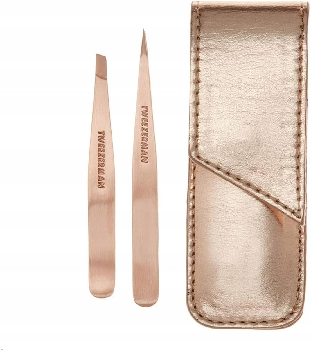 Tweezerman Professional zestaw podróżny do brwi odcień Rose Gold
