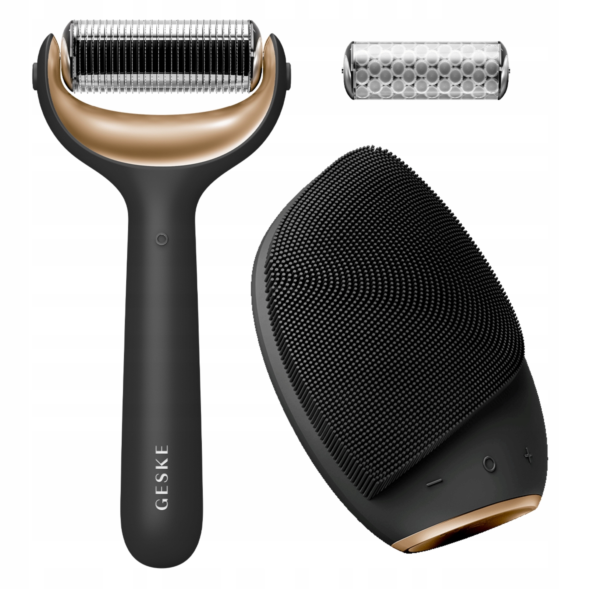 Zestaw Roller do mezoterapii igłowej szczoteczka soniczna do twarzy Geske