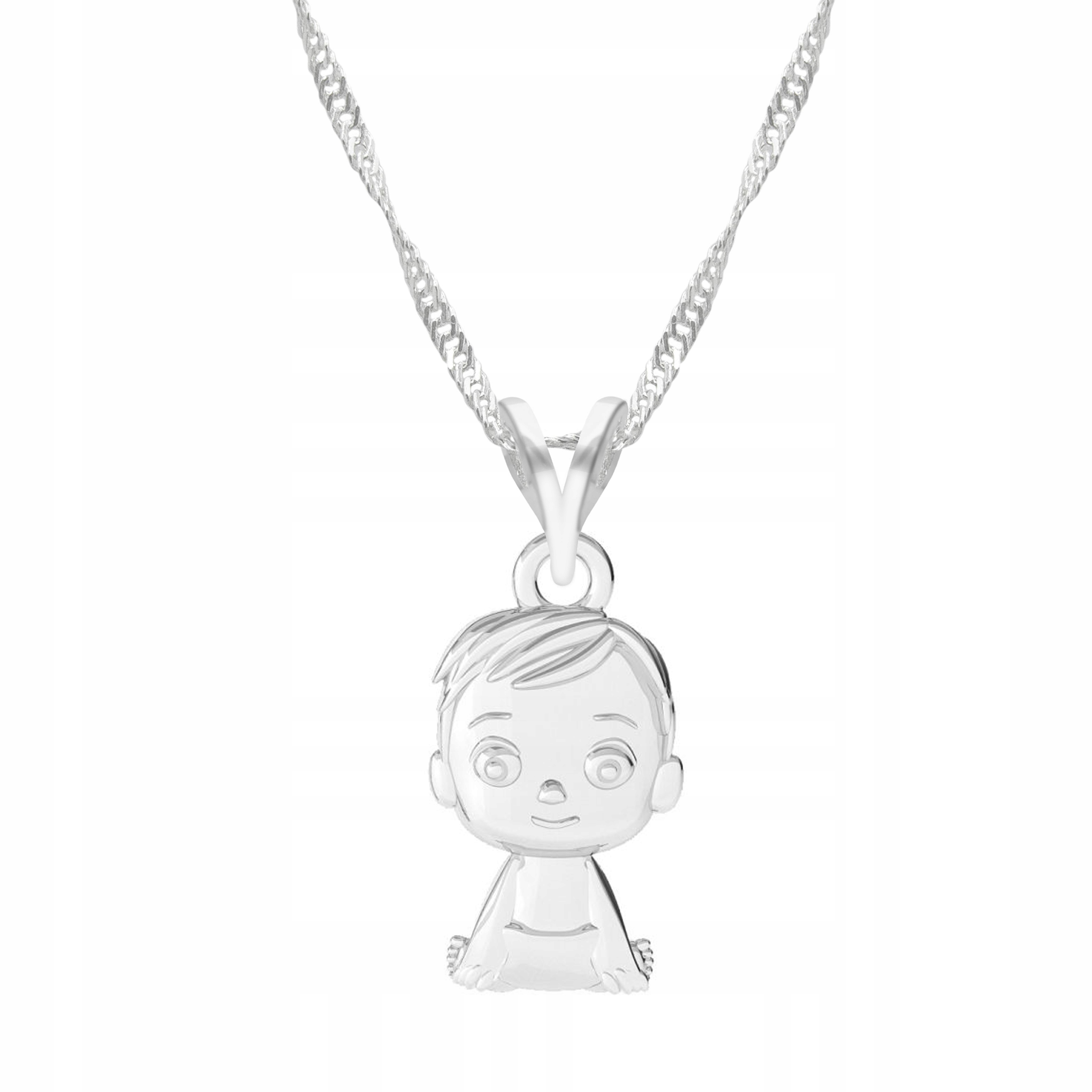 Stříbrný řetízek náhrdelník 925 Chlapec Dítě