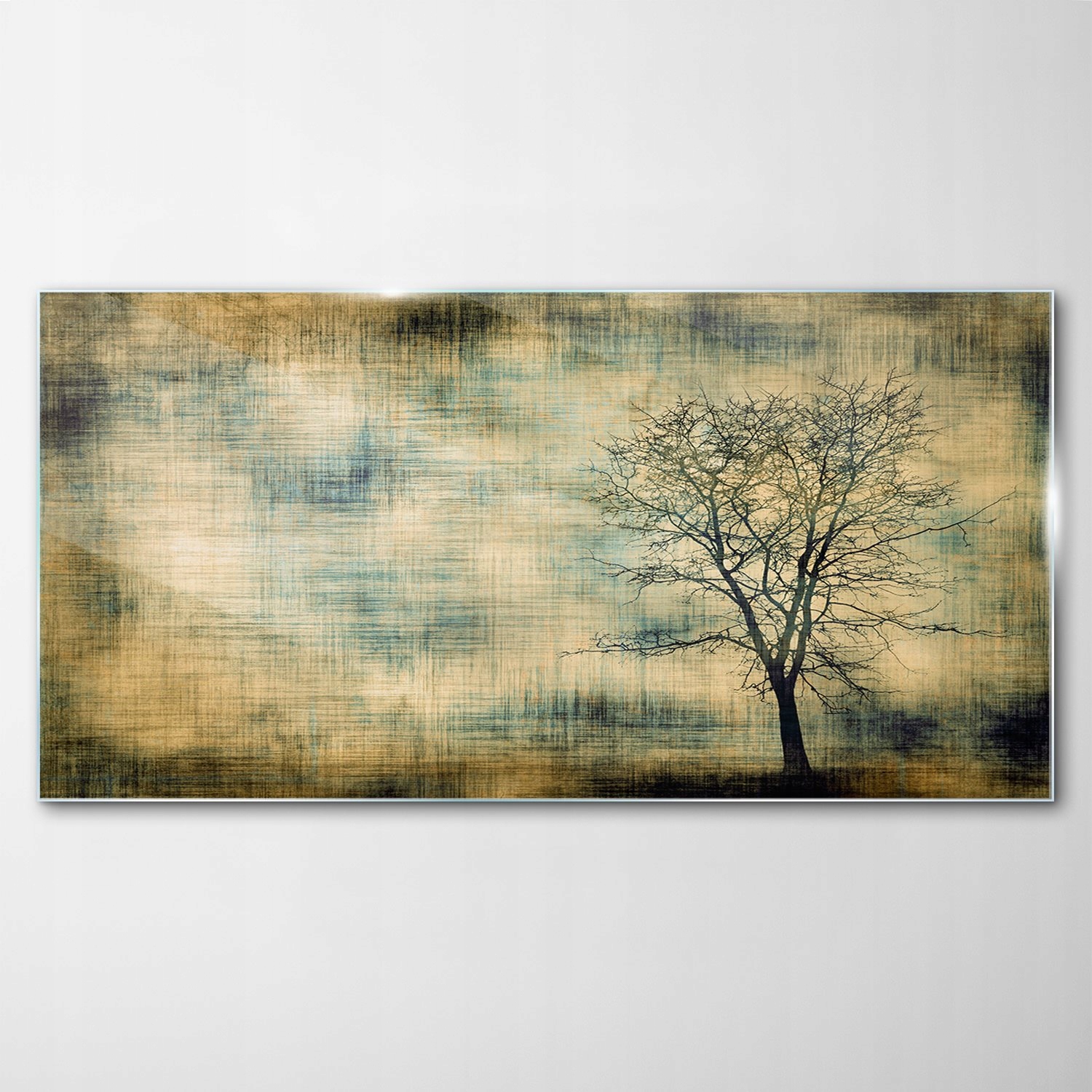 

Obraz na Szkle Dekor Sylwetka Drzew Grunge 100x50