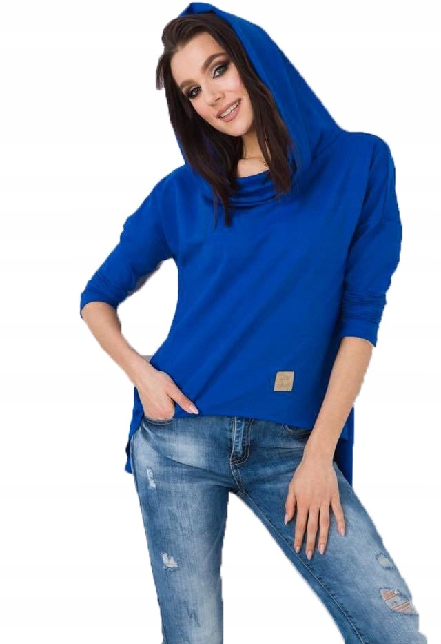 

Asymetryczna Tunika Bluza Sukienka Komin Kaptur M