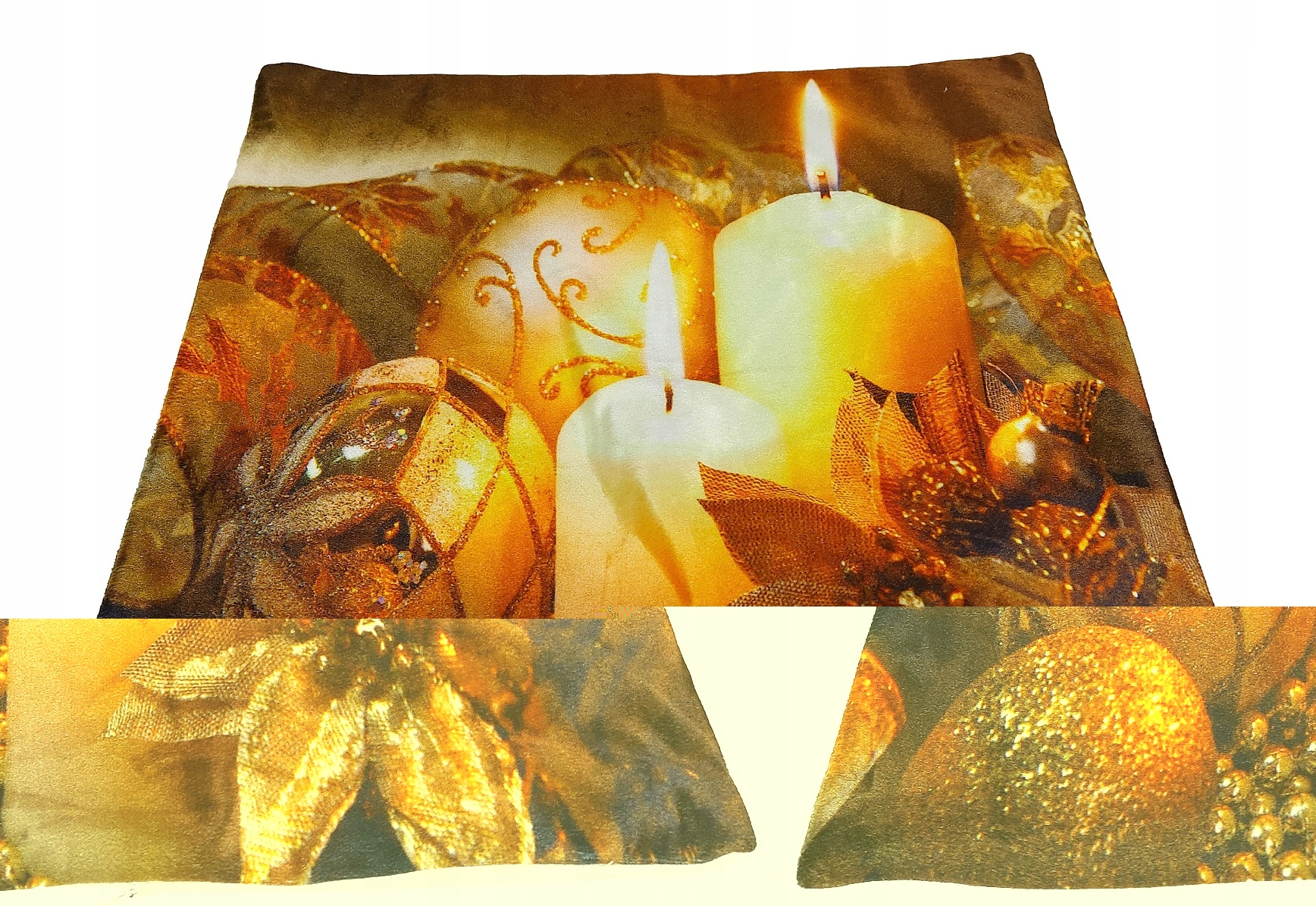 

Świąteczna Poszewka Na Poduszkę 40x40 Światła Led