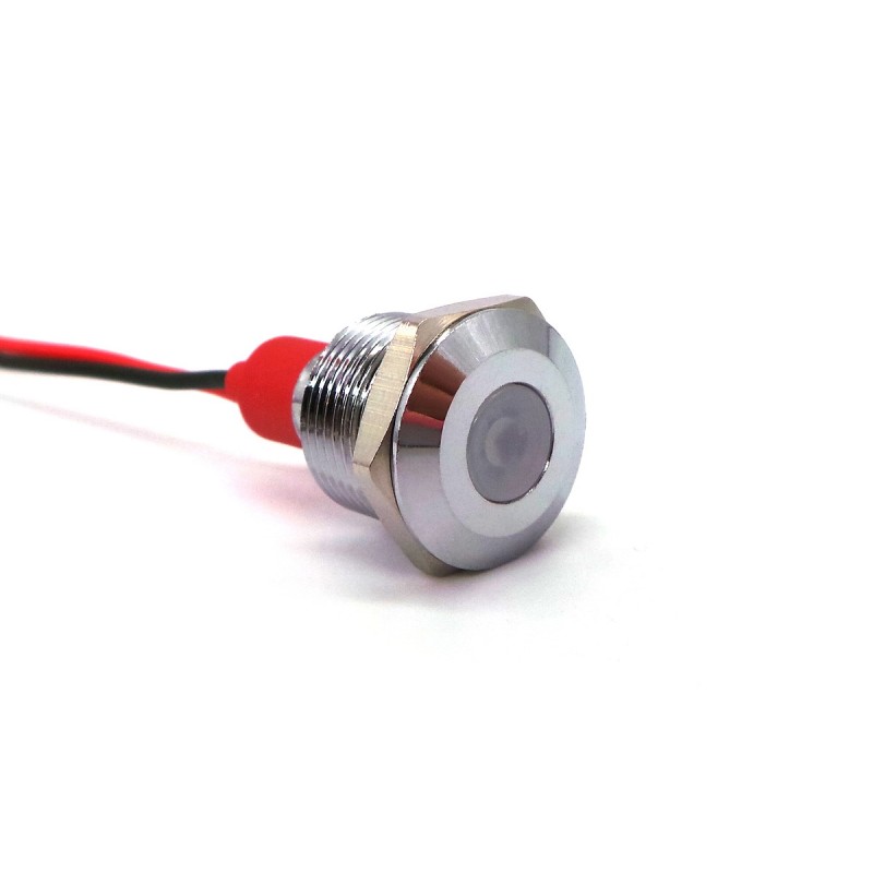 

Lampka kontrolna Led 14mm Biała
