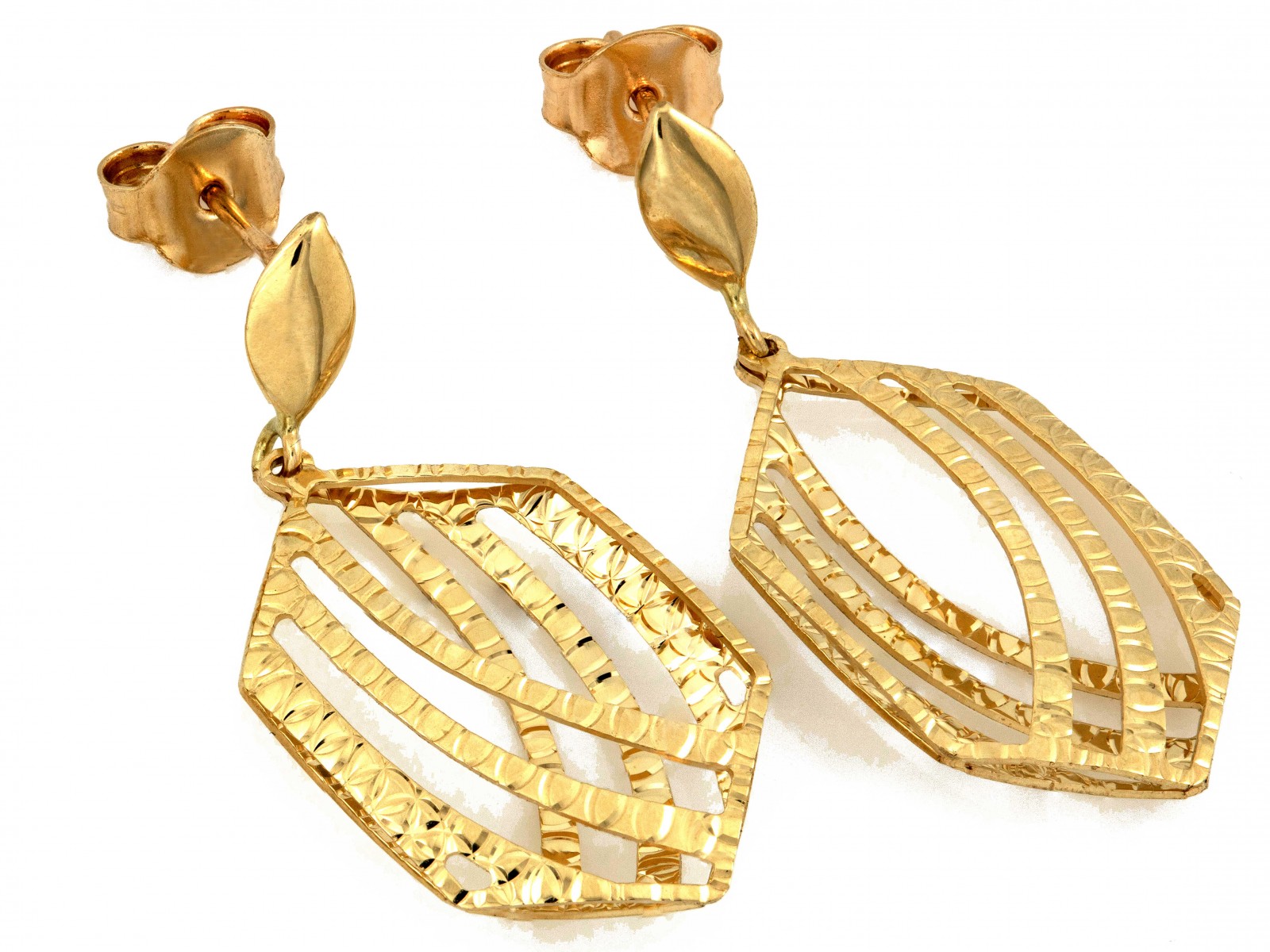 Dámské zlaté náušnice 585 14k 2,60g, ideální jako dárek pro ni