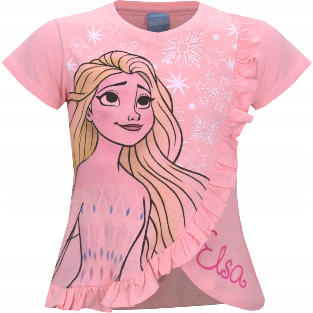 

T-shirt Kraina Lodu baskinka różowy 116