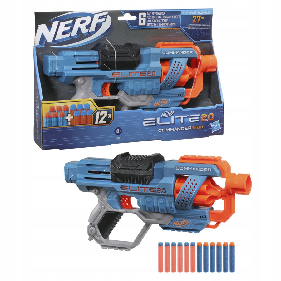 

Nerf Elite 2.0 Commander RD-6 Wyrzutnia, E9485