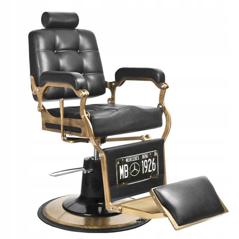 Gabbiano barberské křeslo Boss černé Eu