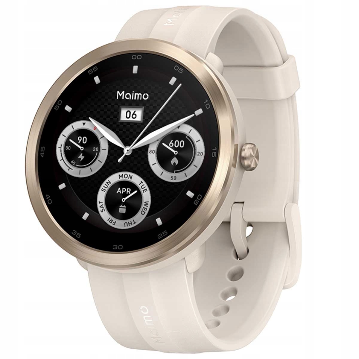 SMARTWATCH Zegarek SMART TĘTNO SpO2 Lekki Damski na prezent Kształt koperty okrągła