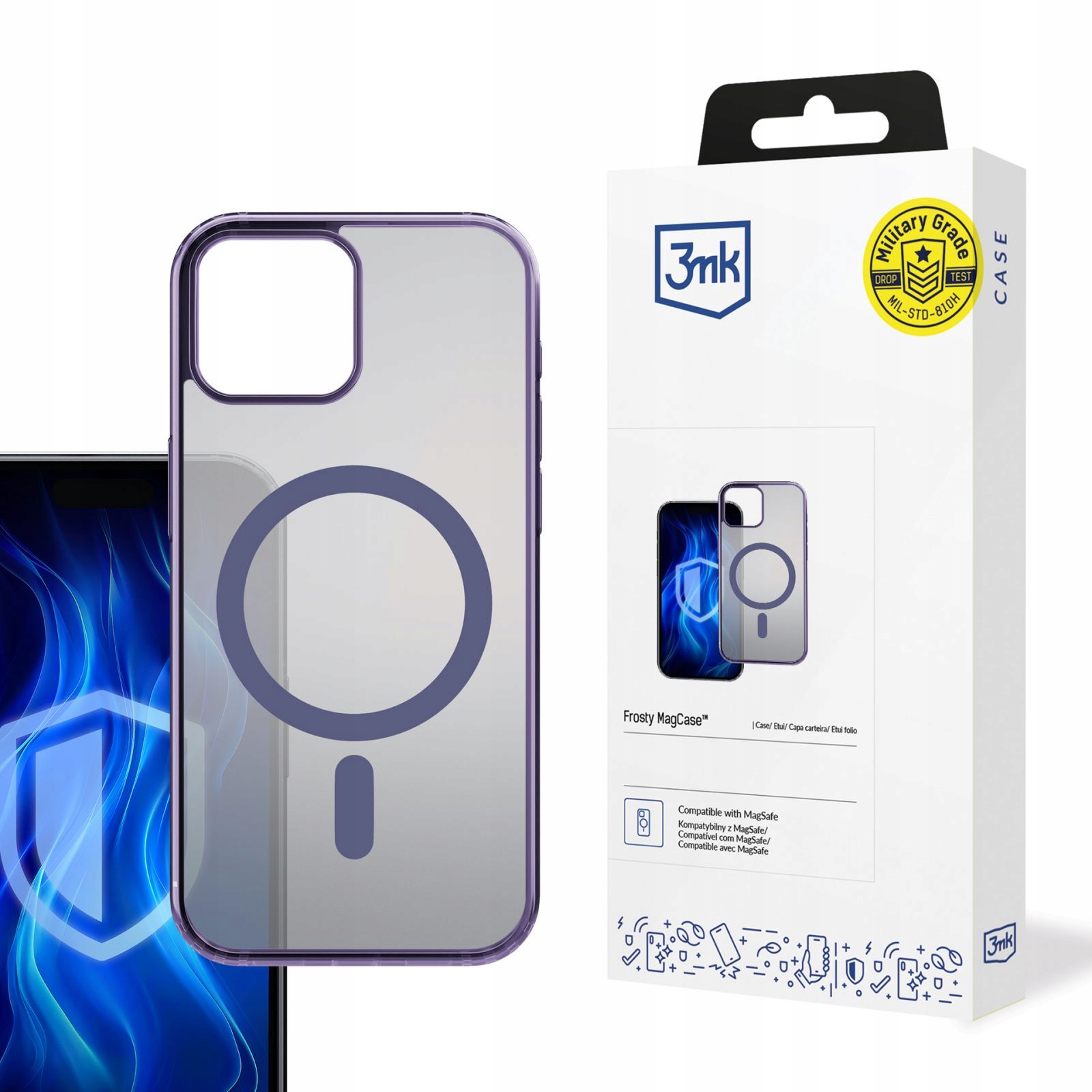 Etui Do Apple Iphone 13 3MK Frosty Magcase Purple
