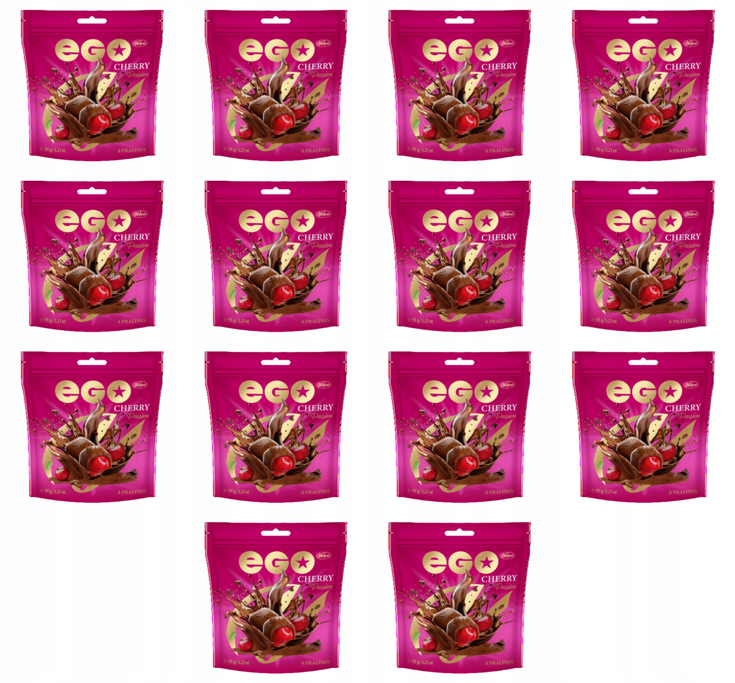 Vobro Pralinky Ego Cherry Passion 91g X14
