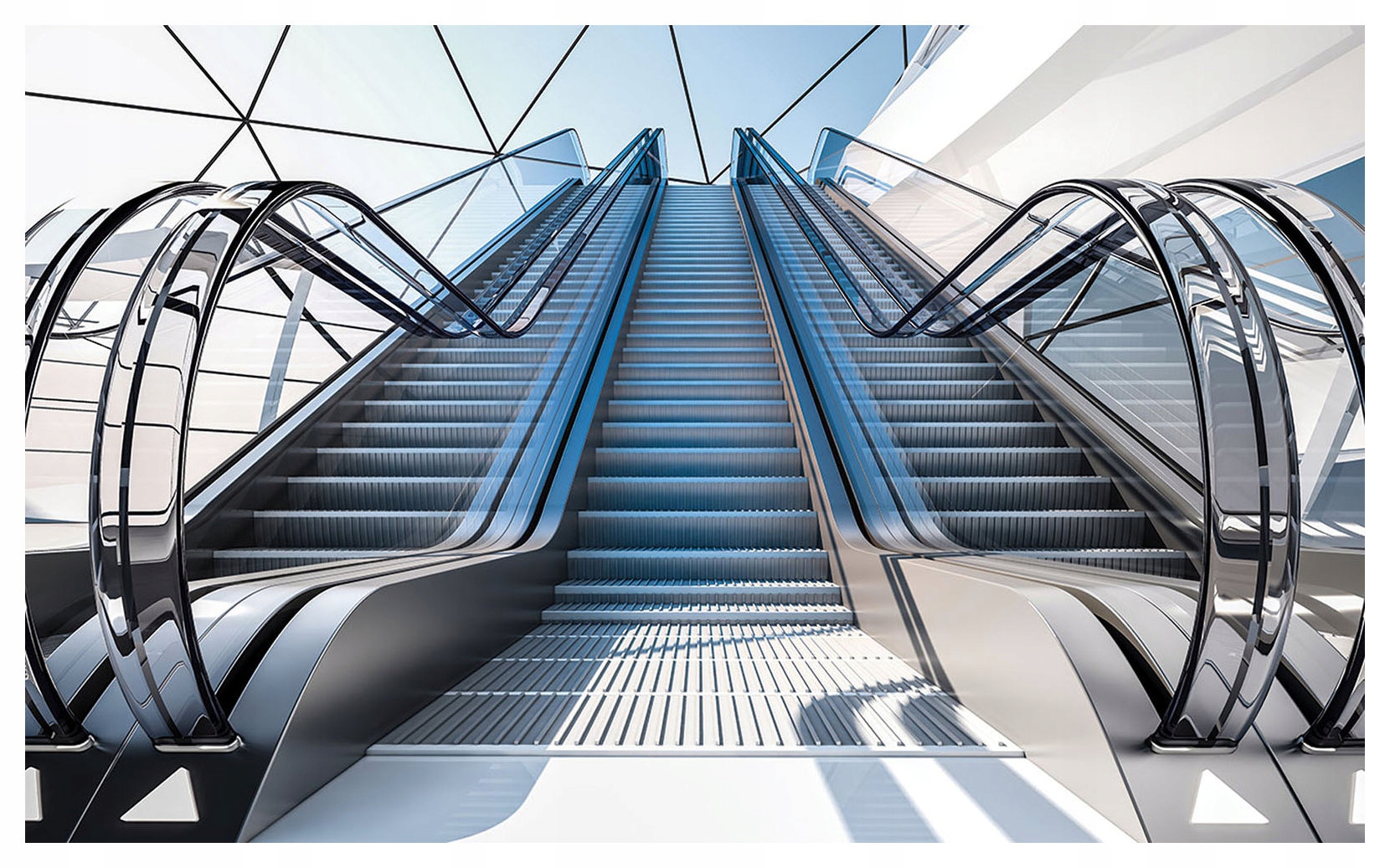 Tapeta Eskalátor kovový lesk moderní design efekt 300x210 lepidlo