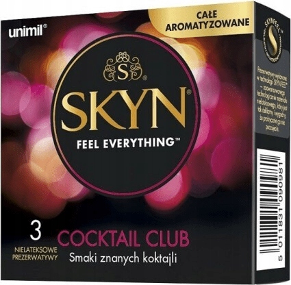 

Unimil Skyn Cocktail Club, prezerwatywy, 3 szt.