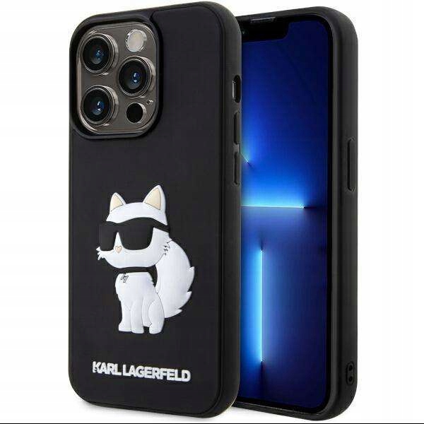 Pouzdro Karl Lagerfeld KLHCP14L3DRKHNK pro Apple iPhone 14 Pro