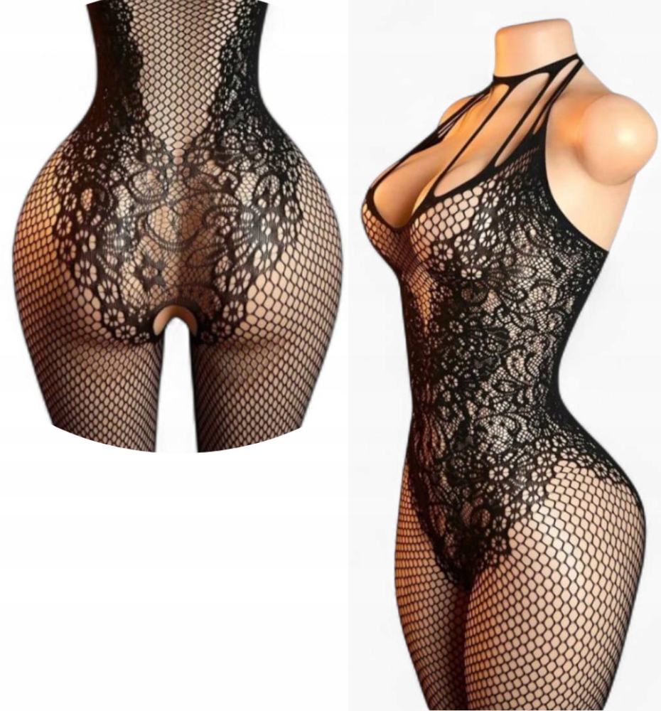 Carezza Bielizna Erotyczna Seksowny BODYSTOCKING Zmysłowe Body Do Seksu