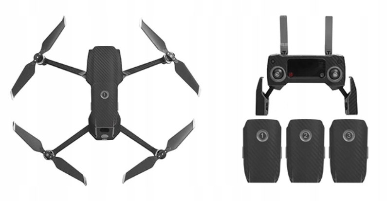 Wodoodporne Naklejki Dji Mavic Pro 2 Zoom Carbon