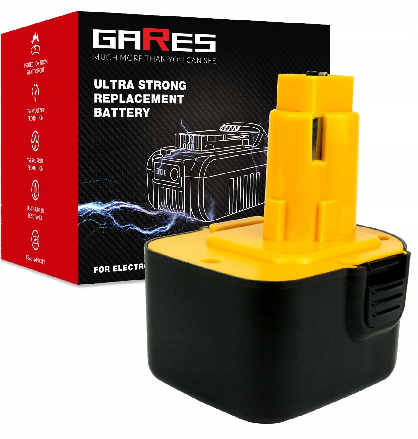 Baterie Akumulátor pro Dewalt DW981 DW915 F Light DC742VA DCD940B2 3Ah 12V