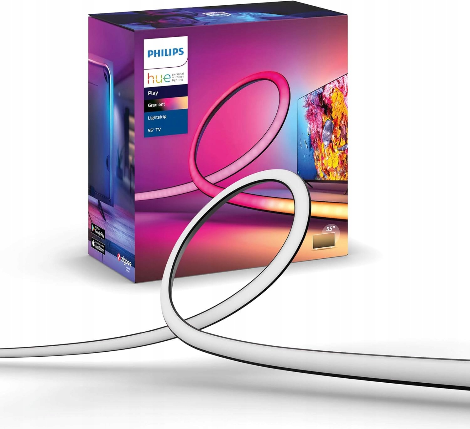 Philips Hue Play Led Páska 55 Palcov Gradient Sync Tv 16 Miliónov Farieb
