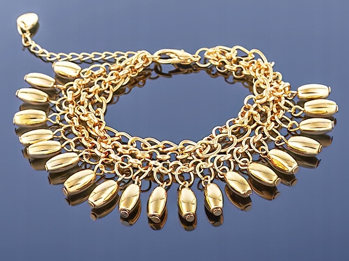 

Złota bransoletka Charms