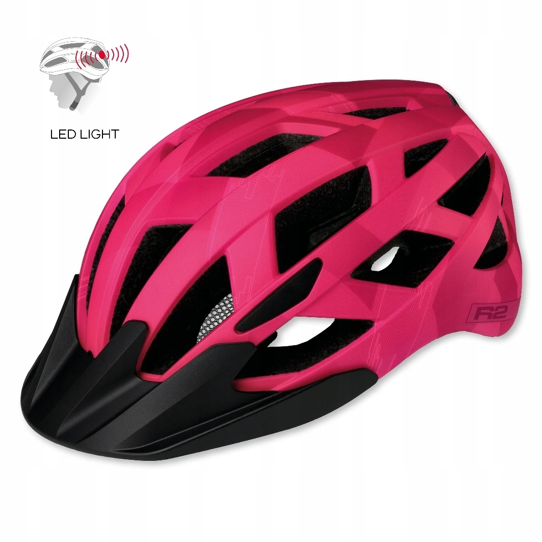 Dětská cyklistická helma R2 Lumen Junior ATH20W růžová matná 26933/S