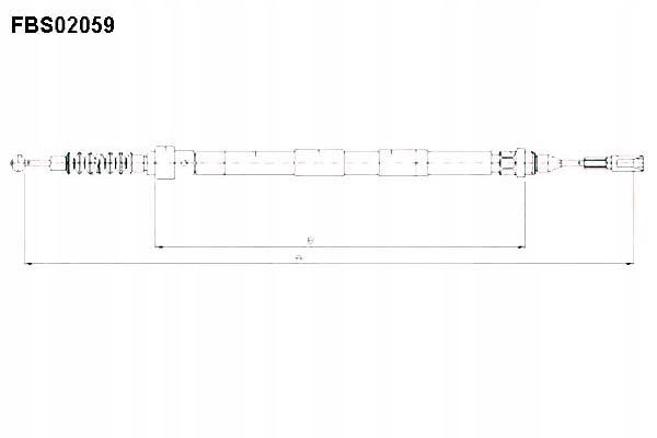 LINKA HAMULCA RĘCZNEGO FTE 95VW2A603AC 7201624 7M0
