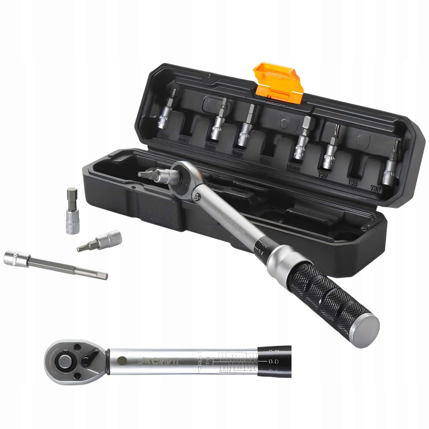 Klucz dynamometryczny rowerowy 2-24 Nm Crivit Nasadki Walizka