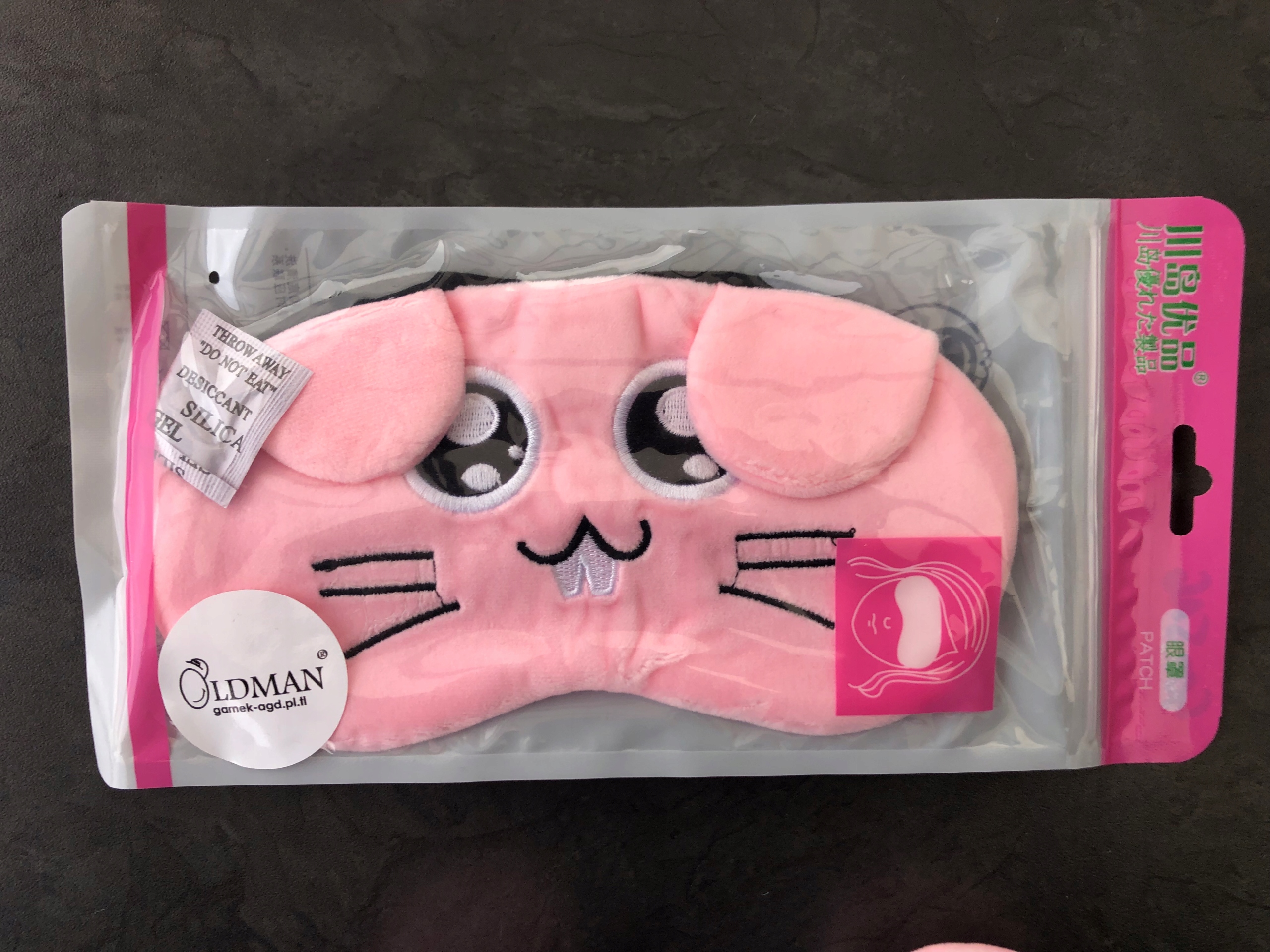 OPASKA NA OCZY MASKA DO SPANIA SNU RELAKSU MYSZ Marka Oldman