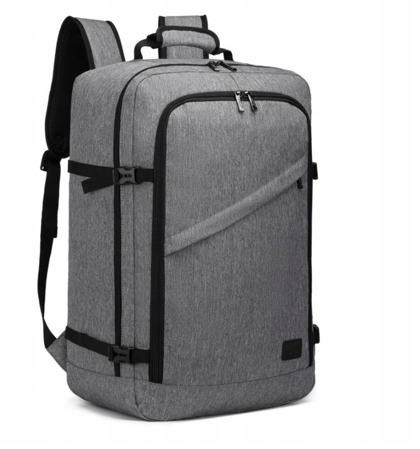 Šedý Batoh do letadla Ryanair Wizz Air Lot 55x40x20 cm 40L Expander 3.0