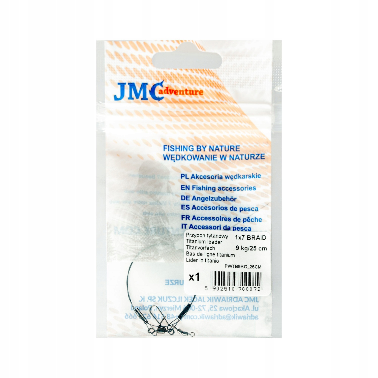 Jmc Przypon Regular 1X7 Braid 9KG 25CM