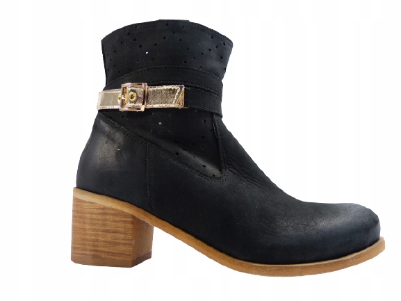 Dámské Kotníkové Boty černé klasické ažurové kotníkové boty kotníkové kůže J.w 37