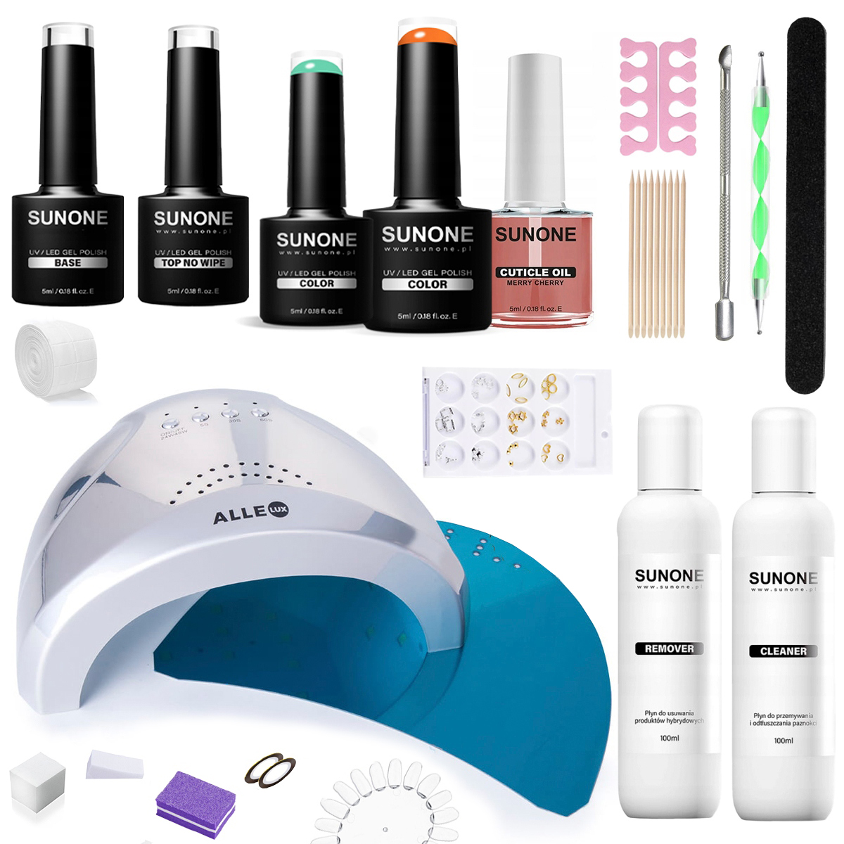 Zestaw do hybryd Lampa AlleLUX48 4x lakier SUNONE