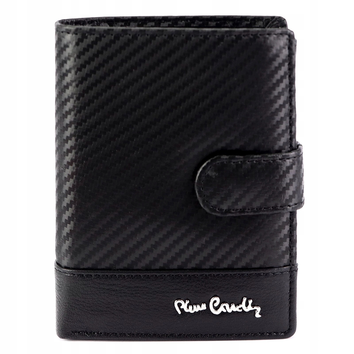 Pionowy duży pojemny Skórzany męski portfel marki Pierre Cardin z RFID Marka Pierre Cardin