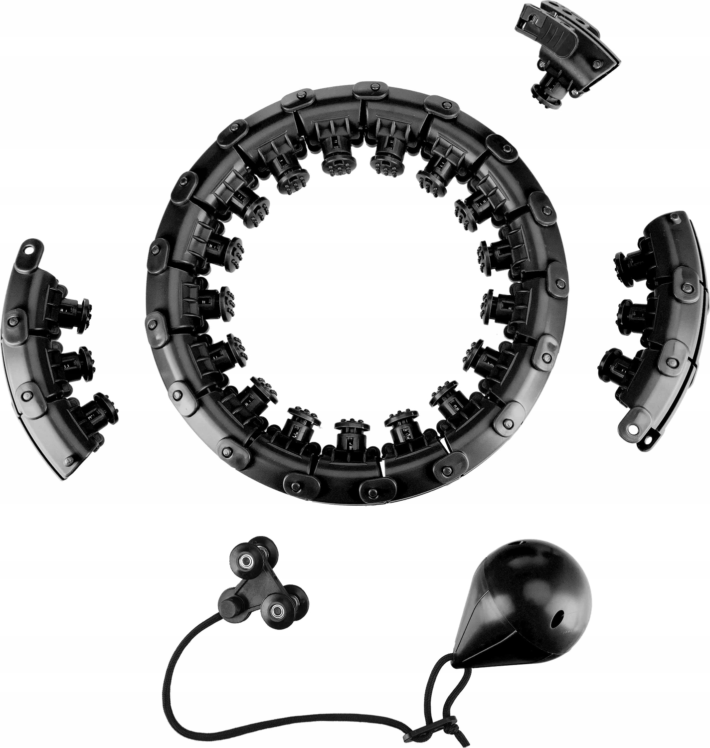 HULA HOP Z OBCIĄŻENIEM ODCHUDZAJĄCE REGULOWANE Z WYPUSTKAMI QUEENFIT Kod producenta Q-66608